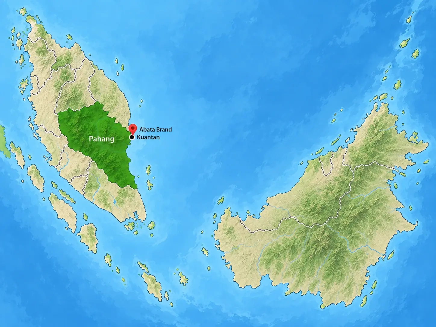 Peta lokasi Jaman Tory di Kuantan